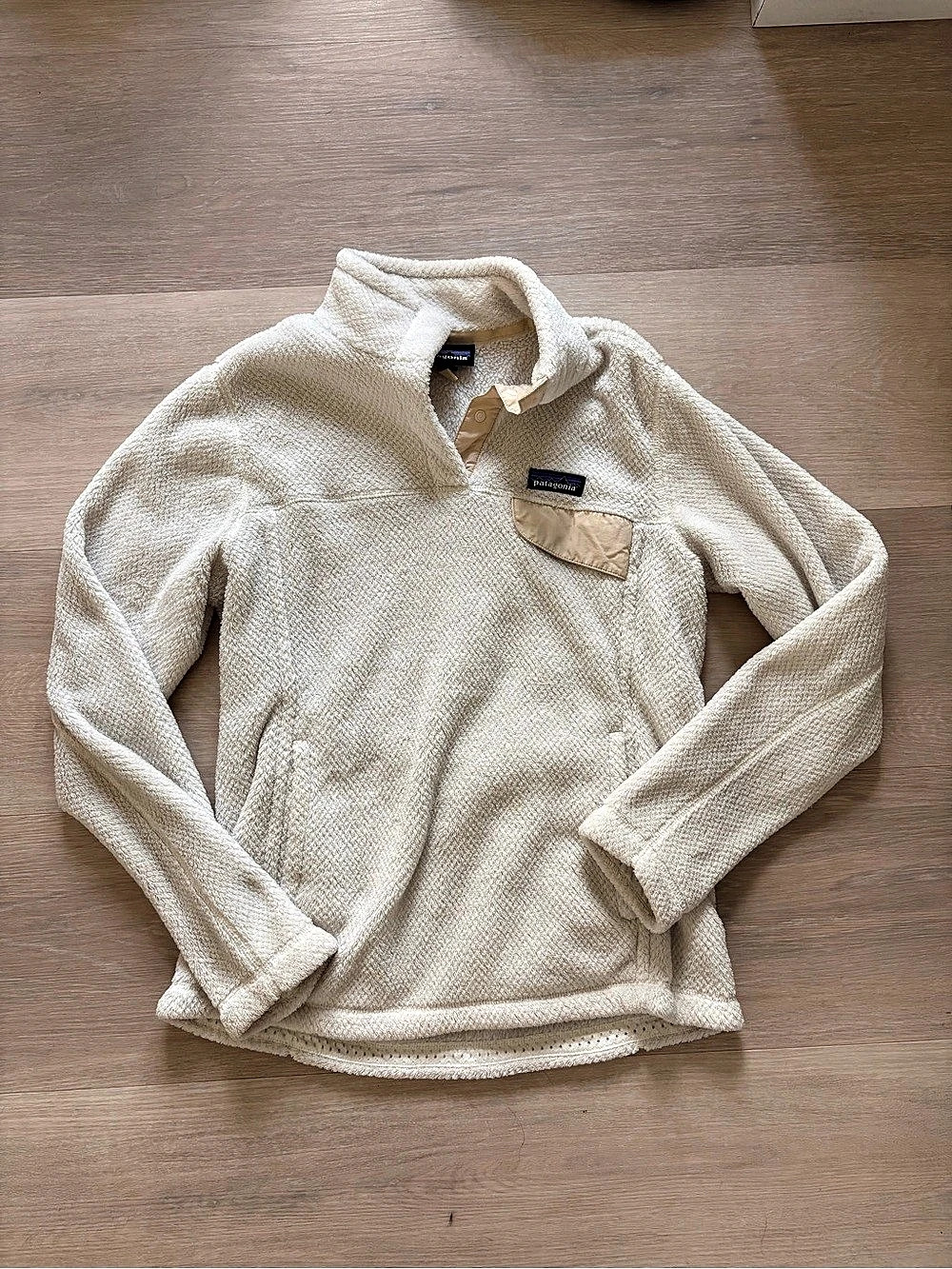 Patagonia Women's Re-Tool Snap Pullover Cream Medium